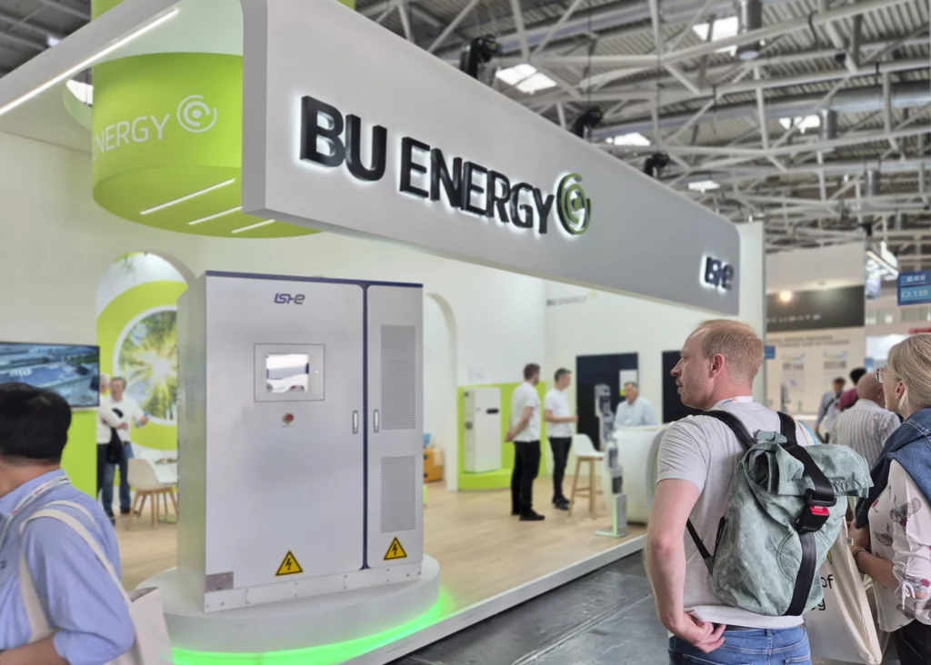 BU ENERGY trade fair stand at ees Europe 2024